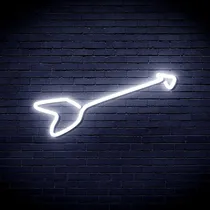 Comprar Flecha Flex Silicona Led Letrero Neon Blanco