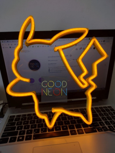 Cartel Neon Led Pikachu 