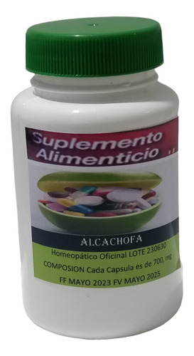 Alcachofa 700 Mg X 60 Cap - L a $533