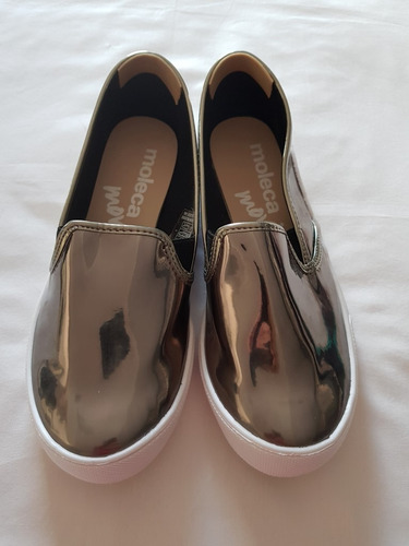 Tenis Iate Feminino Moleca Prateado 35