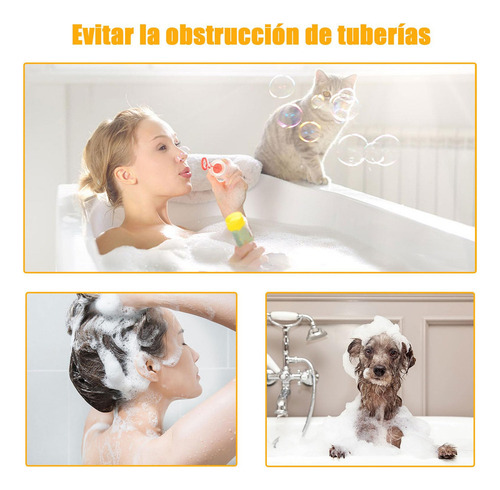 Y1m Captador De Pelo De Drenaje De Ducha, Pegatinas