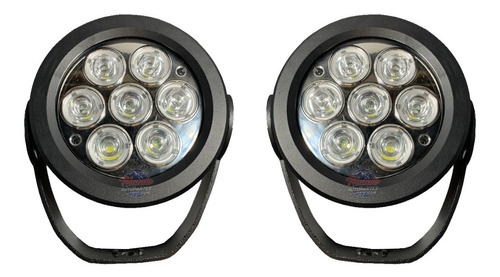 Faro Auxiliar Reflector Led 70w Cuatri Auto 12-24v Kit X2