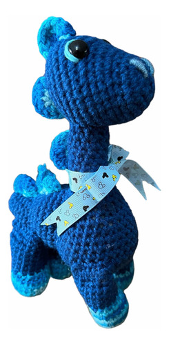 Dino De Amigurumi Azul