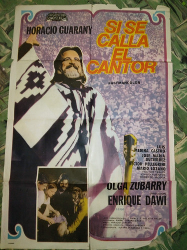 Poster Pelicula - Si Se Calla El Cantor - Año 1973 H Guarany