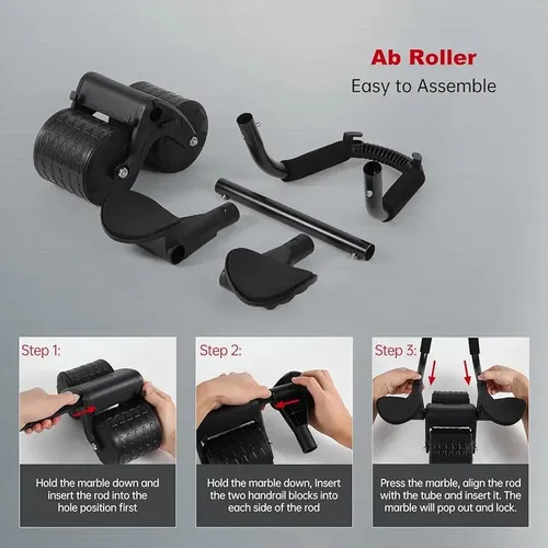 Rueda Abdominal De Rebote Automático Soporte Para Codos