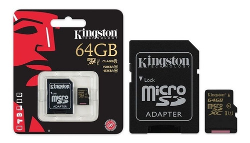 Kit2 Cartão Memoria Micro Sd 64gb Kingston Classe10 Original