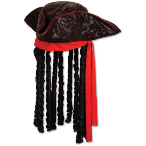 Accesorio De Fiesta De Sombrero Pirata Caribeño (1 Cuenta) (