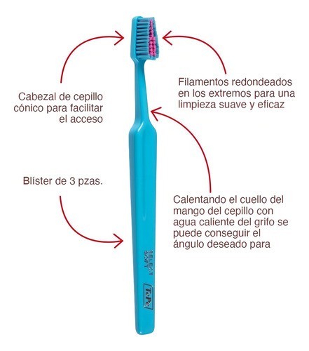 3 Cepillos Dentales Tepe Colores Surtidos - Colour Soft