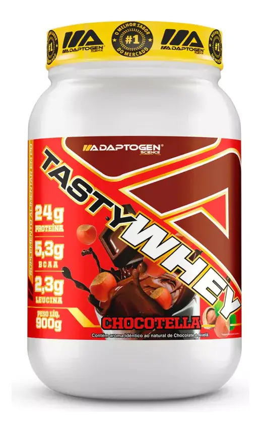 Tasty Whey Gourmet 900g - Adaptogen Science Em Pó Sabor Chocotella