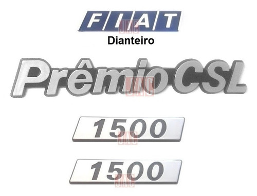 Emblema Premio Csl + Laterais 1500 + Fiat - 1991 À 1992