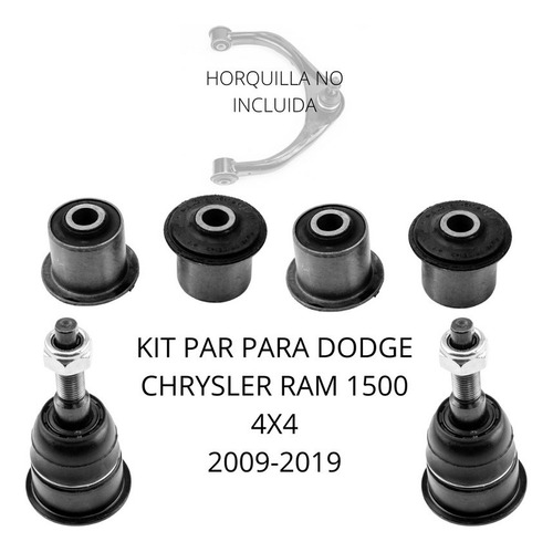 Kit Bujes Y Par Rotulas Para Dodge Ram 1500 4x4 2009-2019