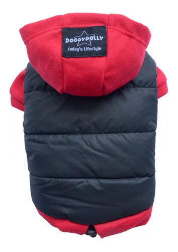 Parka Impermeable Perro Roja Gorro Razas Pequeñas Dif Tallas