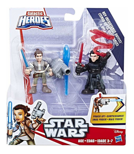 Star Wars Galactic Heroes - Rey Y Kylo Ren Playskool Hasbro