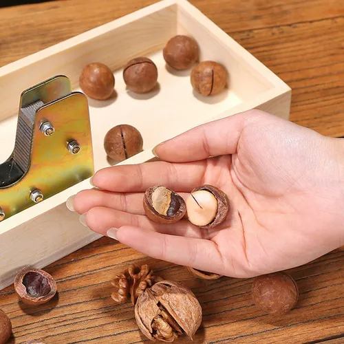 Herramienta Para Abrir Macadamia, Mango Cómodo, Cortador De