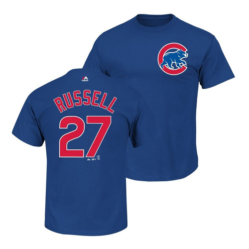 Camiseta Majestic Original Mlb Chicago Cubs Russell 27