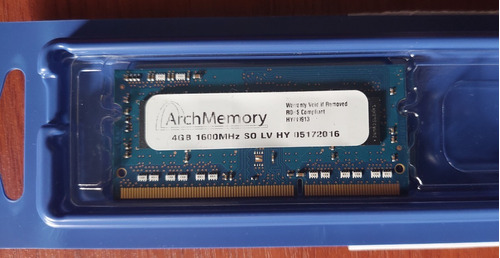 Memoria Ram Para Laptop Sodimm Ddr3l 4gb 1600mhz Cl11