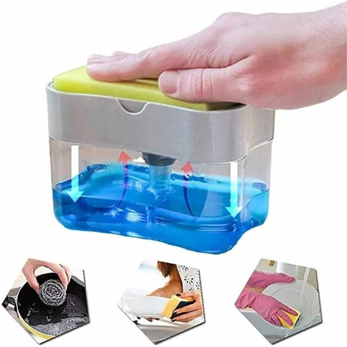 Dispenser Para Detergente Esponja Organizador Cocina Jabon