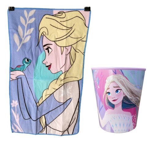 Set Preescolar Párvulo Disney Toalla 30x50cm Vaso 350ml