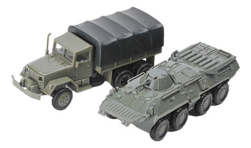 Maqueta Militar De Camión M35 Y Tanque -80 De Ensamblaje A E