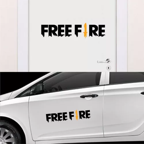 Free Fire Adesivo Personalizado Parede Carro Portas