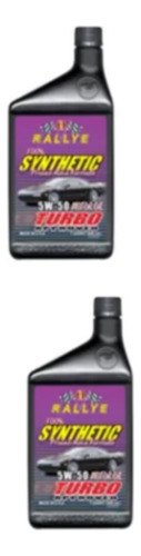 Pack 2 Litros De 5w50 Rallye Turbo Sintetico 100%
