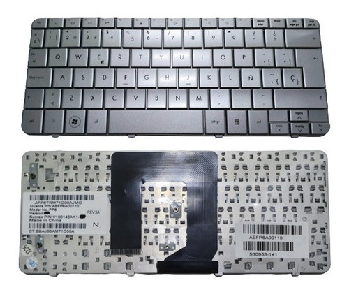 Teclado Para Laptop Hp Dm1-1000 311-1000 Plateado Sp Nuevo