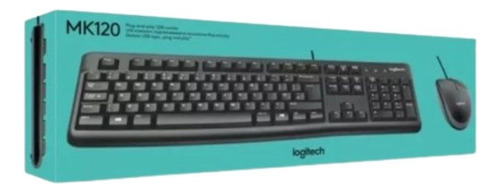 Combo Teclado Y Mouse Usb Logitech Mk120 Perfil Plano 