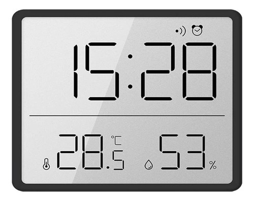 Reloj Digital,lcd Pequeña Alarma Con Pantalla De Temperatura