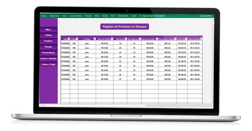 Planilha Controle Financeiro E Cadastro De Clientes E Vendas