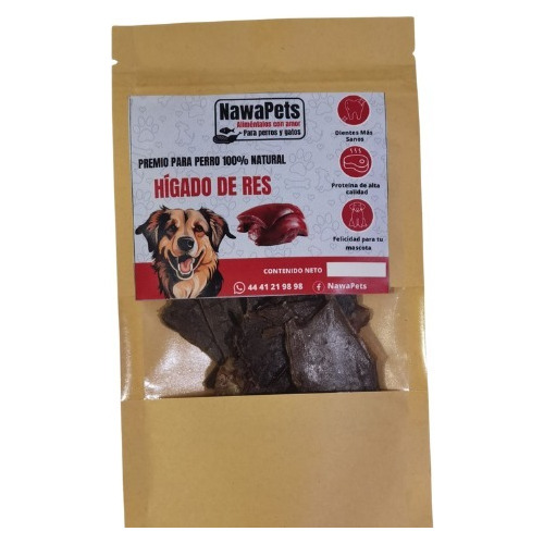 Premios De Hígado De Res Deshidratado Para Perro 70 Gr.