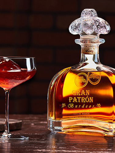 Pack De 4 Tequila Gran Patrón Burdeos Añejo 750 Ml