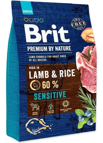 Alimento Europeo Brit Premium Sensitive Lamb (cordero) 3kg