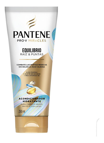 Acondicionador Pantene Equilibrio Raíz Y Puntas 250 Ml