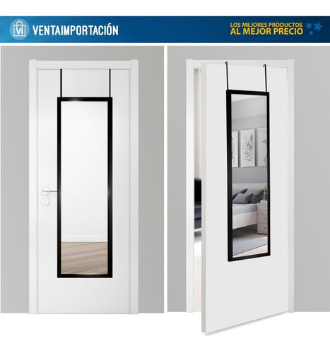 Imagen 5 de 8 de Espejo Grande Espejos Decoración + Soporte D Puerta, Cuerpo