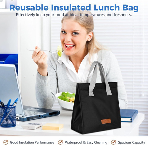 Bolsas Aisladas De Almuerzo Reutilizables Con Aluminio 10 Un