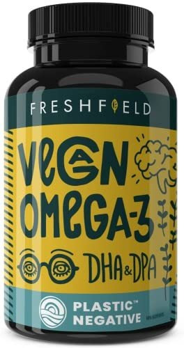 Freshfield Vegan Omega 3 Dha Suplemento: Suministro De 2 Mes