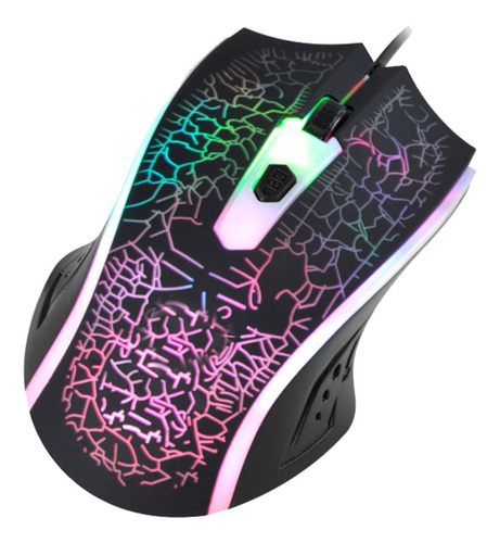 Mouse Gamer 4 Botones Rgb Colores Led Optico Gaming Pc