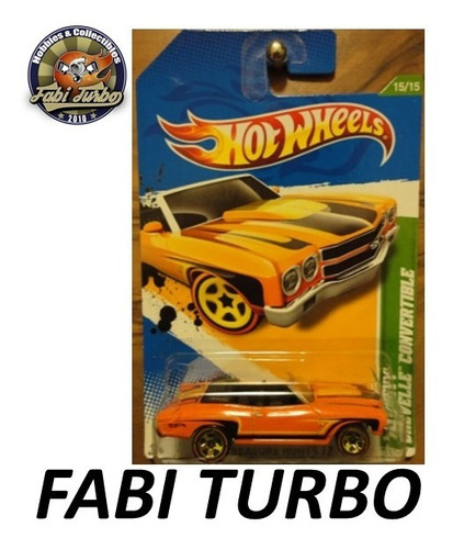 Hot Wheels T-hunt 2012 70 Chevy Chevelle Convertible