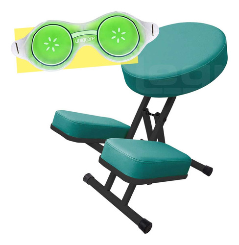 Kneeling Chair Cadeira Postural, Meditação Brinde Másc Olhos