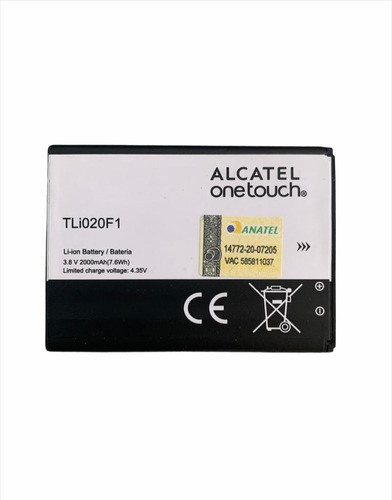 Bateira Alcatel One Touch Tli020f1 Original C/garantia