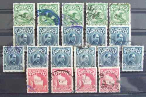 Bolivia, Lote 20 Sellos Serie 1928-29 Usados L0246