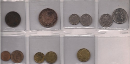 Serie 11 Monedas Diferntes Entre Los Años 1884 Y 1950