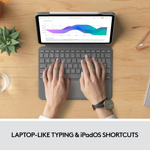 Teclado Logitech Combo Touch P/ iPad Pro 11 2018 A1934 A1980