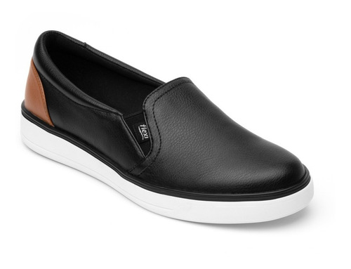 Imagen 1 de 8 de Zapatos Sneaker Mujer Sport Casual Negro Flexi 107701 Gnv®