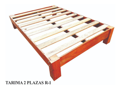 Tarima Madera Tornillo 2 Plazas , Modelo R-1