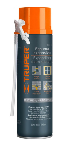 Espuma Expansiva Poliuretano Multiusos 500  Ml Truper