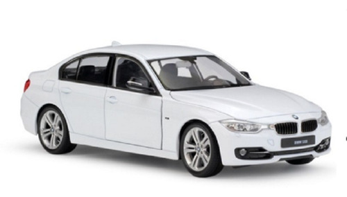 Modelo De Coche Fundido A Presión Welly Bmw 335i Blanco 1/24