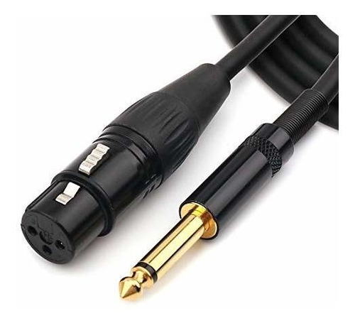 Nanyi 6,35 Mm (1-4 Pulgadas) Ts Macho A Xlr Hembra Cable De 