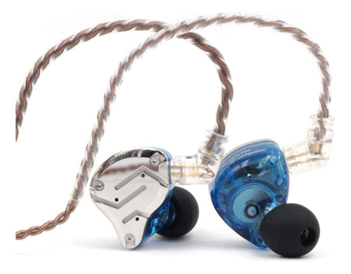 Auriculares Hi-fi Linsoul Kz Zs10 Pro Desmontable Azul C/m