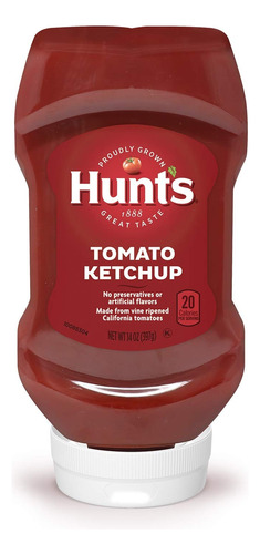 Hunt's Ketchup De Tomate, Botella Exprimible De 14 Oz